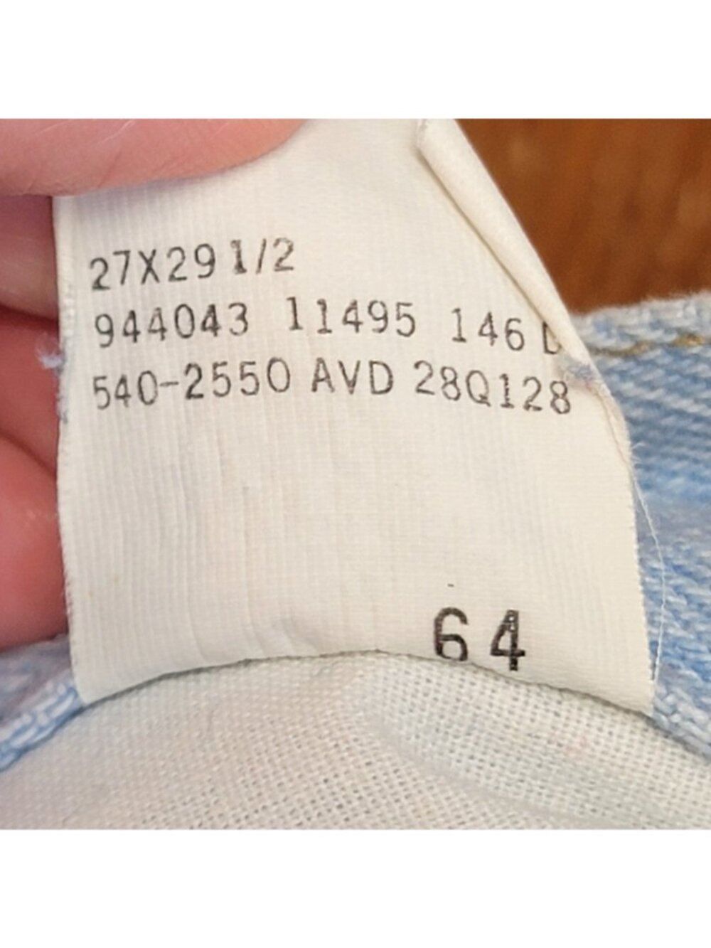 Lee Jeans 27 X 30 Vintage 90s Light Wash Denim High Rise Straight Leg Child 16 - Picture 11 of 16